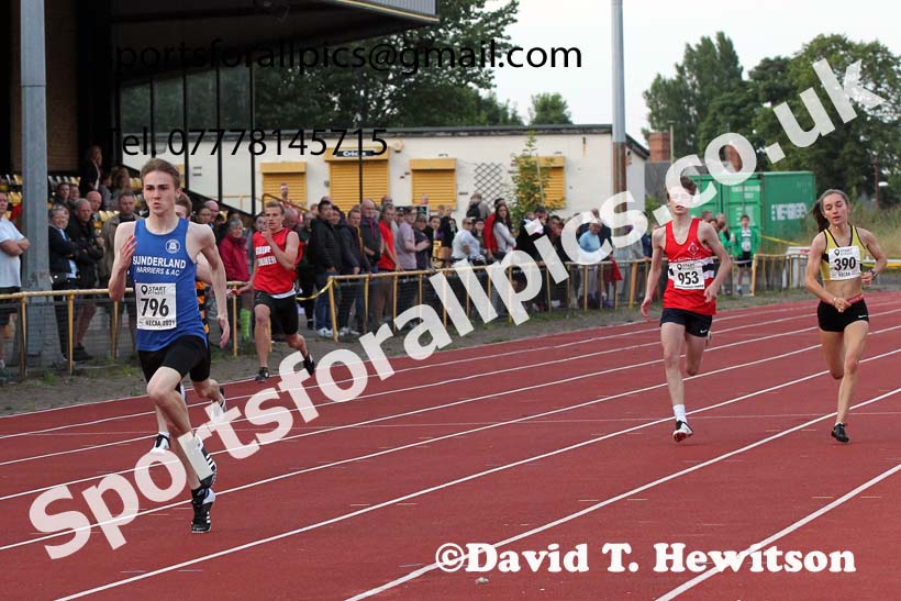200 metres, 2021 North East Grand Prix 6, Monkton, Wednesday, August 4th. Photo: David T. Hewitson/Sports for All Pics